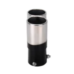 Universal Car Styling Stainless Steel Straight Double Outlets Exhaust Tail Muffler Tip Pipe - Image 3