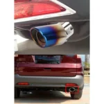 Universal Car Styling Stainless Steel Curved Exhaust Tail Muffler Tip Pipe - Image 9