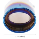 Universal Car Styling Stainless Steel Straight Exhaust Tail Muffler Tip Pipe - Image 5