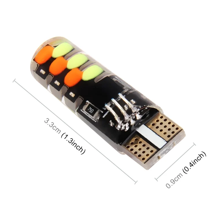 CMS4506_3.webp 2 PCS W5W 194 T10 Multi Colors COB 12 SMD RGB LED Bulbs with Remote Control Wedge Side Lights License Plate Lamp, DC 12V - Image 4