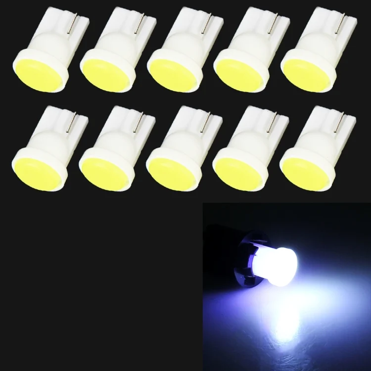 CMS4507WL.webp 10 PCS T10/W5W/194/501/168 0.4W 20LM 6500K COB Bulbs Car Reading Lamp Clearance Light, DC 12V - Image 1