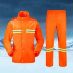 Adult Split Reflective Raincoats Rain Pants Cleaners Waterproof Clothes Labor Insurance Safety Sanitation Suits, Size: L