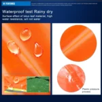 Adult Split Reflective Raincoats Rain Pants Cleaners Waterproof Clothes Labor Insurance Safety Sanitation Suits, Size: M - Image 10