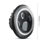 2 PCS 7 inch IP68 Waterproof 6500K 75W LED Headlight Hi/Lo Beam Driving Lamp for Jeep Wrangler JK TJ LJ - Image 4