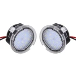 2 PCS DC 12V 2W 6000K 120LM 18-LED Side Rear View Mirror Puddle Lights Lamp for Ford 2013-2017 Explorer/2015-2017 Taurus/2015-2017 Edge/2015-2017 Mondeo - Image 2