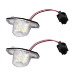 2 PCS DC 12V 2W 120LM 6000K LED License Plate Light 18-SMD 3528 Bulbs Lamps for Honda JAZZ(FIT) 02-17, Odyssay 08-17, Stream 01-05, CR-V 07-17 - Image 2