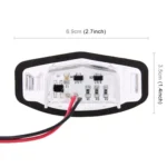 2 PCS DC 12V 2W 120LM 6000K LED License Plate Light 18-SMD Bulbs Lamps for Honda Civic VII4/5D 01-05, VIII 06-17, City 4D 03-09, Lengend 99-04 - Image 4
