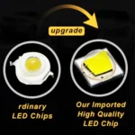 2 PCS 51W 3500LM 6500K White Light  17 LED Waterproof Car Boat Marine Work Lights Spotlight LED Bulbs, 30 Degrees Adjustable, DC 10-30V - Image 6