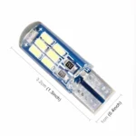 2 PCS T10/W5W/194/168/501 1.3W 9 LEDs SMD 4014 80 LM 7500K Car Reading Lamp Clearance Light, DC 12V(Cool White Light) - Image 3
