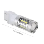 2 PCS T20 / 7443 5W 250LM 6000K Car Auto Brake Lights 16LEDs SMD-2835 Lamps, DC 12V - Image 3