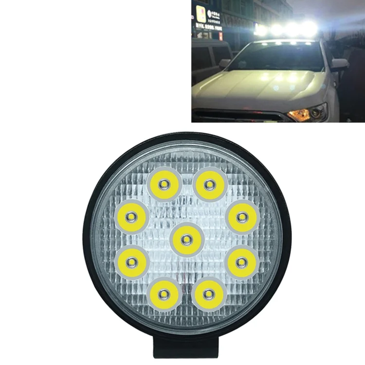 CMS4802.webp 6.7W White Light Round-Shaped Waterproof Car Boat Marine Work Lights Spotlight LED Bulbs, DC 9-30V - Image 1