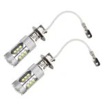 2 PCS H3 DC 12V 5W 250LM Auto Car Fog Lights with 16 SMD-2835 LED Bulbs (White Light) - Image 2