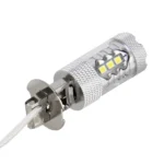 2 PCS H3 DC 12V 5W 250LM Auto Car Fog Lights with 16 SMD-2835 LED Bulbs (White Light) - Image 4