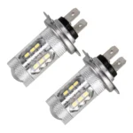 2 PCS H7 DC 12V 5W 250LM Auto Car Fog Lights with 16 SMD-2835 LED Bulbs (White Light) - Image 2