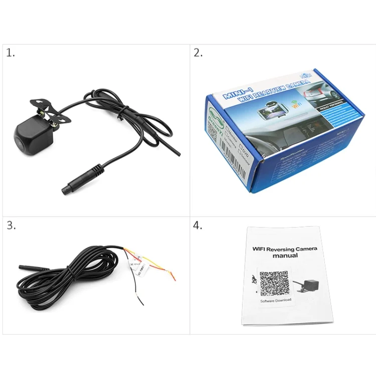 CMS4817_5.webp IP66 Waterproof Night Vision Mini WiFi Reversing Car Camera, Night Vision Distance: 5-10m - Image 6
