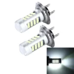 2 PCS H7 10W 900LM 8000K 42 SMD-2835 LEDs Car Fog Lights, DC 12V(White Light)