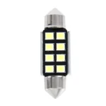 2 PCS 3W 200 LM 6000K 36MM 8 SMD-2835 LEDs Bicuspid Port Decoding Car Dome Lamp LED Reading Light, DC 12V - Image 2