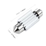 2 PCS 3W 200 LM 6000K 36MM 8 SMD-2835 LEDs Bicuspid Port Decoding Car Dome Lamp LED Reading Light, DC 12V - Image 3