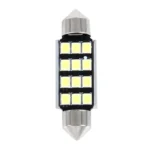 2 PCS 3.5W 250 LM 6000K 39MM 12 SMD-2835 LEDs Bicuspid Port Decoding Car Dome Lamp LED Reading Light, DC 12V - Image 2