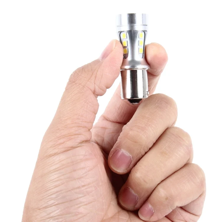 CMS5065WL_3.webp 2 PCS 1156/BA15S 10W 1000LM 6500K 18 SMD-3030 LED Car Brake Lights Turn Light, DC 12V - Image 4