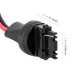 1 Pair T25 / 3156 Bulb Holder Base Male Socket with Wire - Image 4