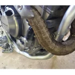 10m Titanium Gold Exhaust Wrap Auto Motor Exhaust Heat Shield Wrap Heat Resistant Wrap - Image 6