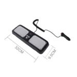 High qulaity DC 12V,9W LED Waterproof Car Sunshade Yellow Light Warning Lights Strobe Emergency Lights Flashing Light with 12 Kinds Flash Patterns - Image 2