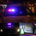 High qulaity DC 12V,9W LED Waterproof Car Sunshade Yellow Light Warning Lights Strobe Emergency Lights Flashing Light with 12 Kinds Flash Patterns - Image 10