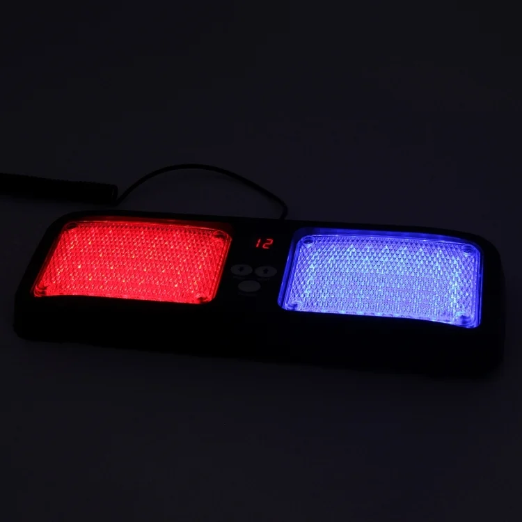 CMS5241_5.webp High qulaity DC 12V,9W LED Waterproof Car Sunshade Red Light And Blue Light Warning Lights Strobe Emergency Lights Flashing Light with 12 Kinds Flash Patterns - Image 6