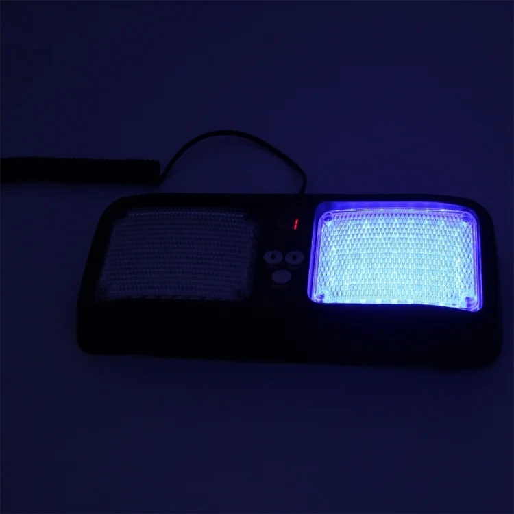 CMS5241_6.webp High qulaity DC 12V,9W LED Waterproof Car Sunshade Red Light And Blue Light Warning Lights Strobe Emergency Lights Flashing Light with 12 Kinds Flash Patterns - Image 7