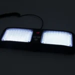 High qulaity DC 12V,9W LED Waterproof Car Sunshade White Light Warning Lights Strobe Emergency Lights Flashing Light with 12 Kinds Flash Patterns - Image 6