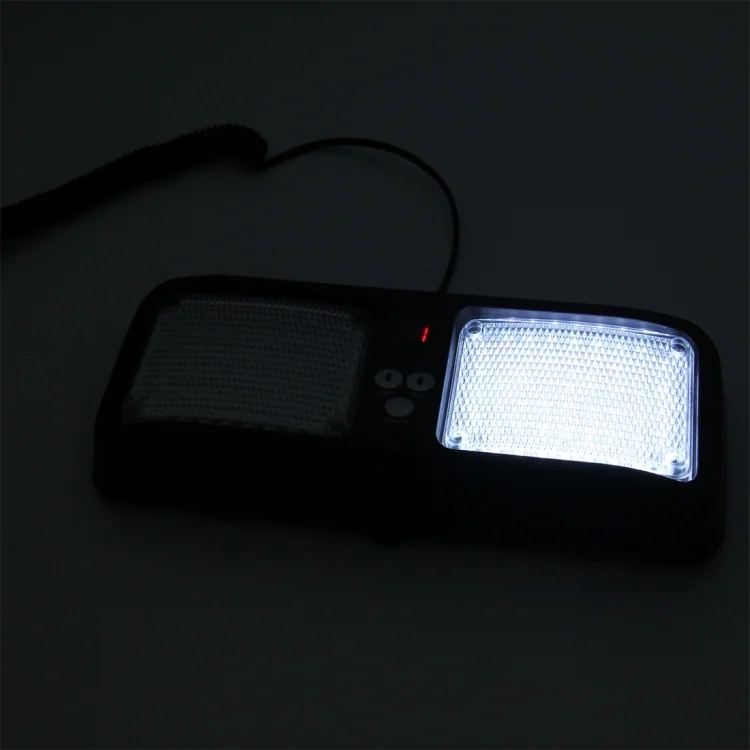 CMS5243_6.webp High qulaity DC 12V,9W LED Waterproof Car Sunshade White Light Warning Lights Strobe Emergency Lights Flashing Light with 12 Kinds Flash Patterns - Image 7