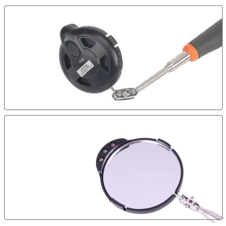 CMS5267_3.webp Retractable Vehicle Car Chassis Inspection Mirror with 3 PCS 5mm LED Lights, Mirror Diameter: 82mm, Max Expanding Length: 760mm - Image 4