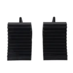 2pcs Solid Rubber Wheel Chock with Handle for Vehicles Under 2.5 Tons - Image 3