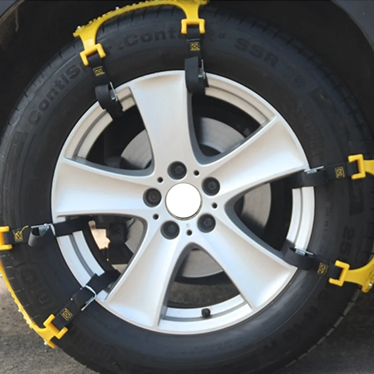CMS5283_7.webp 6 PCS Car Snow Tire Anti-skid Chains Yellow Chains For Family Car - Image 8