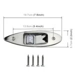 D2944 1W 12V Marine Boat Waterproof Navigational LED Side Bow Tear Drop Lights (Green and Red) - Image 3