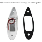 D2944 1W 12V Marine Boat Waterproof Navigational LED Side Bow Tear Drop Lights (Green and Red) - Image 4