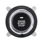 Smart Car Switch Car Engine Start Stop Switch Car Push Start Switch, with RFID Alarm System, Blue Light - Image 3