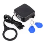Smart Car Switch Car Engine Start Stop Switch Car Push Start Switch, with RFID Alarm System, Blue Light - Image 5