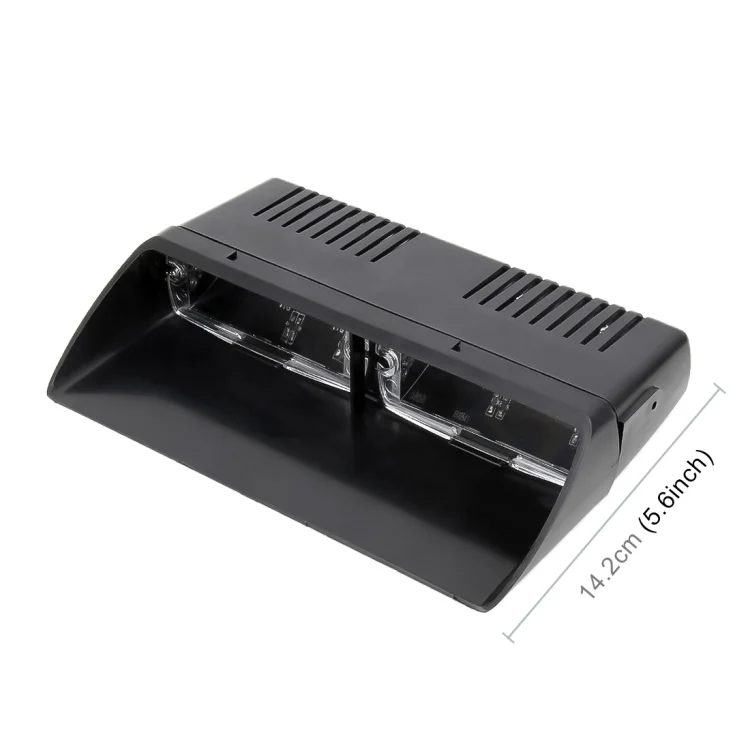 CMS5390BL_1.webp DC 12V 4.2W 16LEDs Crystal Lamp Beads Car Windshield Warning Lamp 18 Flash Patterns(Adjustable) - Image 2