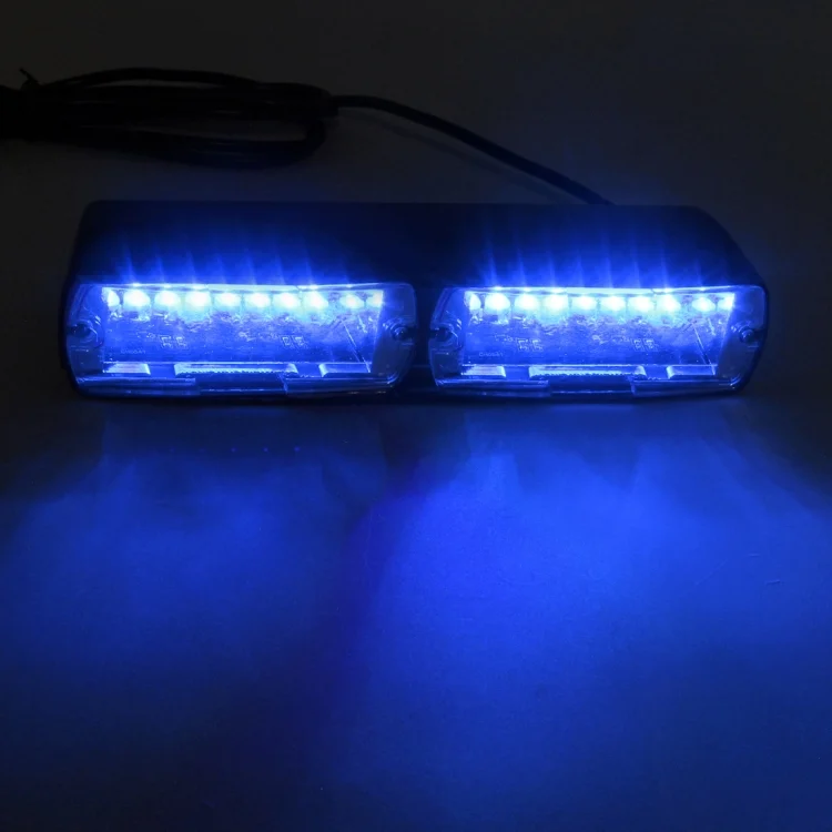 CMS5390BL_12.webp DC 12V 4.2W 16LEDs Crystal Lamp Beads Car Windshield Warning Lamp 18 Flash Patterns(Adjustable) - Image 13
