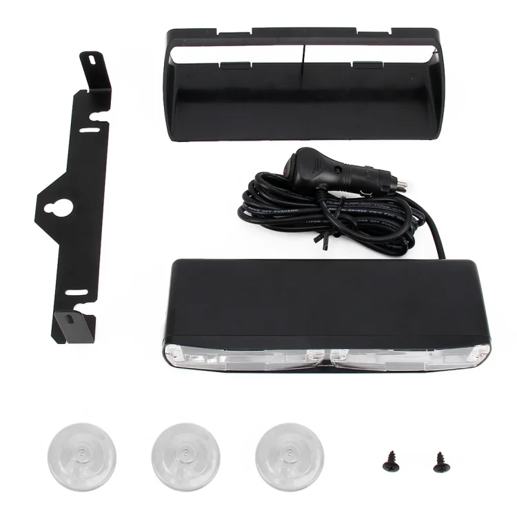 CMS5390BL_9.webp DC 12V 4.2W 16LEDs Crystal Lamp Beads Car Windshield Warning Lamp 18 Flash Patterns(Adjustable) - Image 10