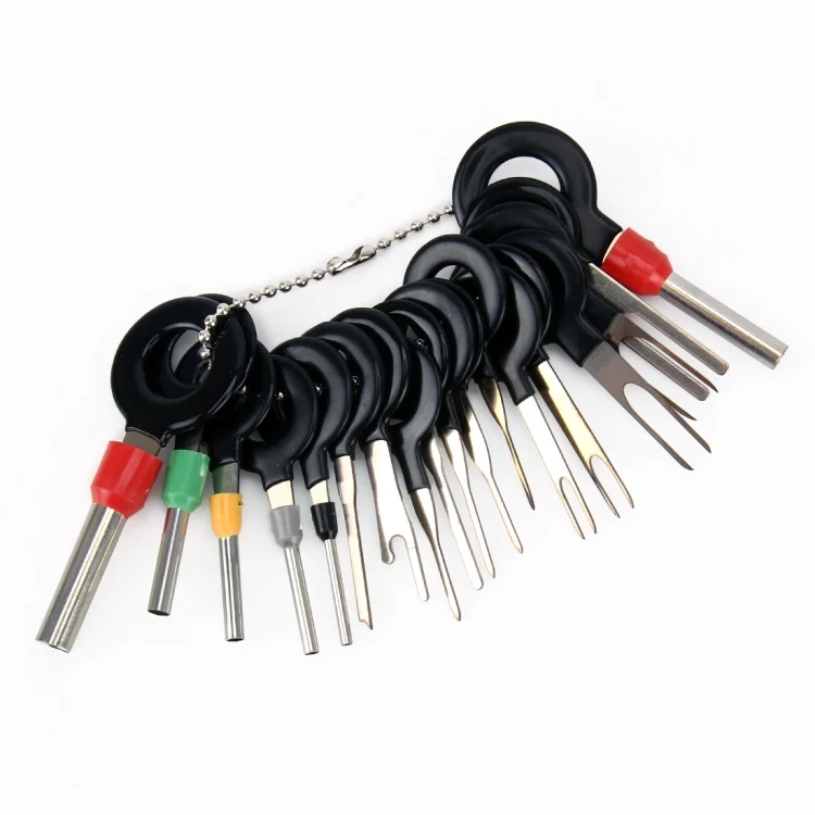 CMS5394_2.webp 18 PCS Auto Car Plug Circuit Board Wire Harness Terminal Extraction Pick Connector Crimp Pin Back Needle Remove Tool - Image 3