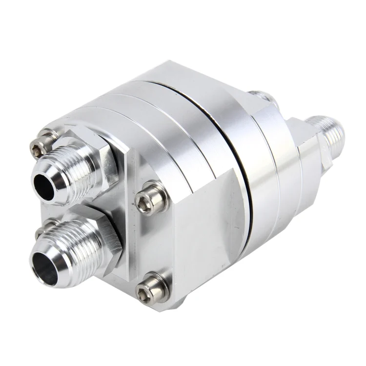 CMS5422_1.webp Car Universal Aluminum AN8 Split Cake Oil Handle Oil Filter Sandwich Adapter For Oil Cooler Plate Kit Oil Filter Cooler Sandwich Plate Adapter Cooler Adapter - Image 2