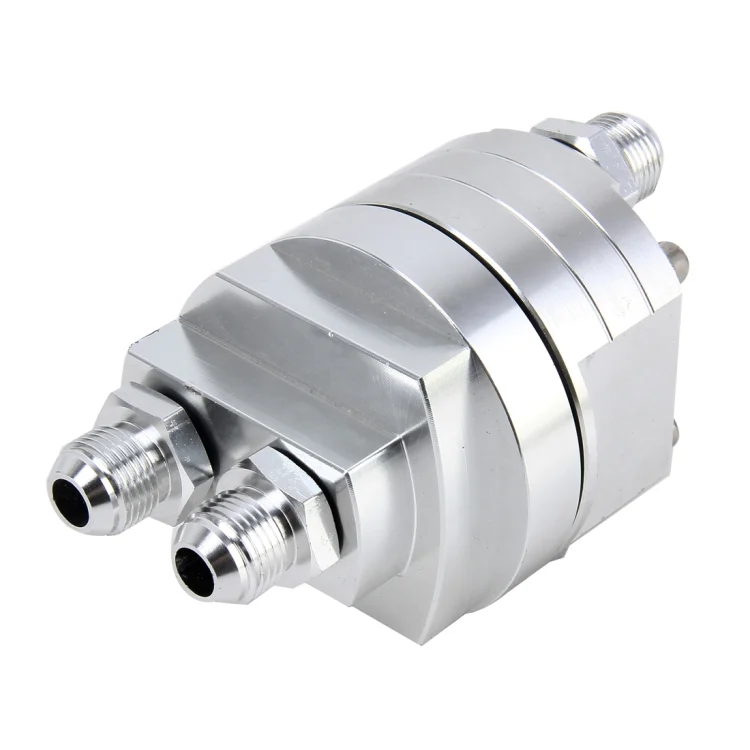 CMS5422_2.webp Car Universal Aluminum AN8 Split Cake Oil Handle Oil Filter Sandwich Adapter For Oil Cooler Plate Kit Oil Filter Cooler Sandwich Plate Adapter Cooler Adapter - Image 3