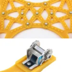 6 PCS Car Snow Tire Anti-skid Chains Winter Car Snow Tire Chains Wheel Chains Anti-skid Belt Thickened Anti-slip Chains with Effortless Wheel - Image 4