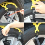 6 PCS Car Snow Tire Anti-skid Chains Winter Car Snow Tire Chains Wheel Chains Anti-skid Belt Thickened Anti-slip Chains with Effortless Wheel - Image 6