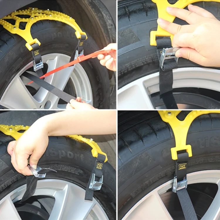 CMS5426_5.webp 6 PCS Car Snow Tire Anti-skid Chains Winter Car Snow Tire Chains Wheel Chains Anti-skid Belt Thickened Anti-slip Chains with Effortless Wheel - Image 6