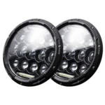 2 PCS 7 inch DC10-48V 36W 6000K Harley Motorcycle Headlight with 12 SMD-5630-LED Lamps and 12 Crystal Lamp Beads - Image 2