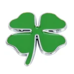 Four Leaf Clover Herb Luck Symbol Badge Emblem Labeling Sticker Styling Car Dashboard Decoration, Size: 7.5*6cm - Image 2